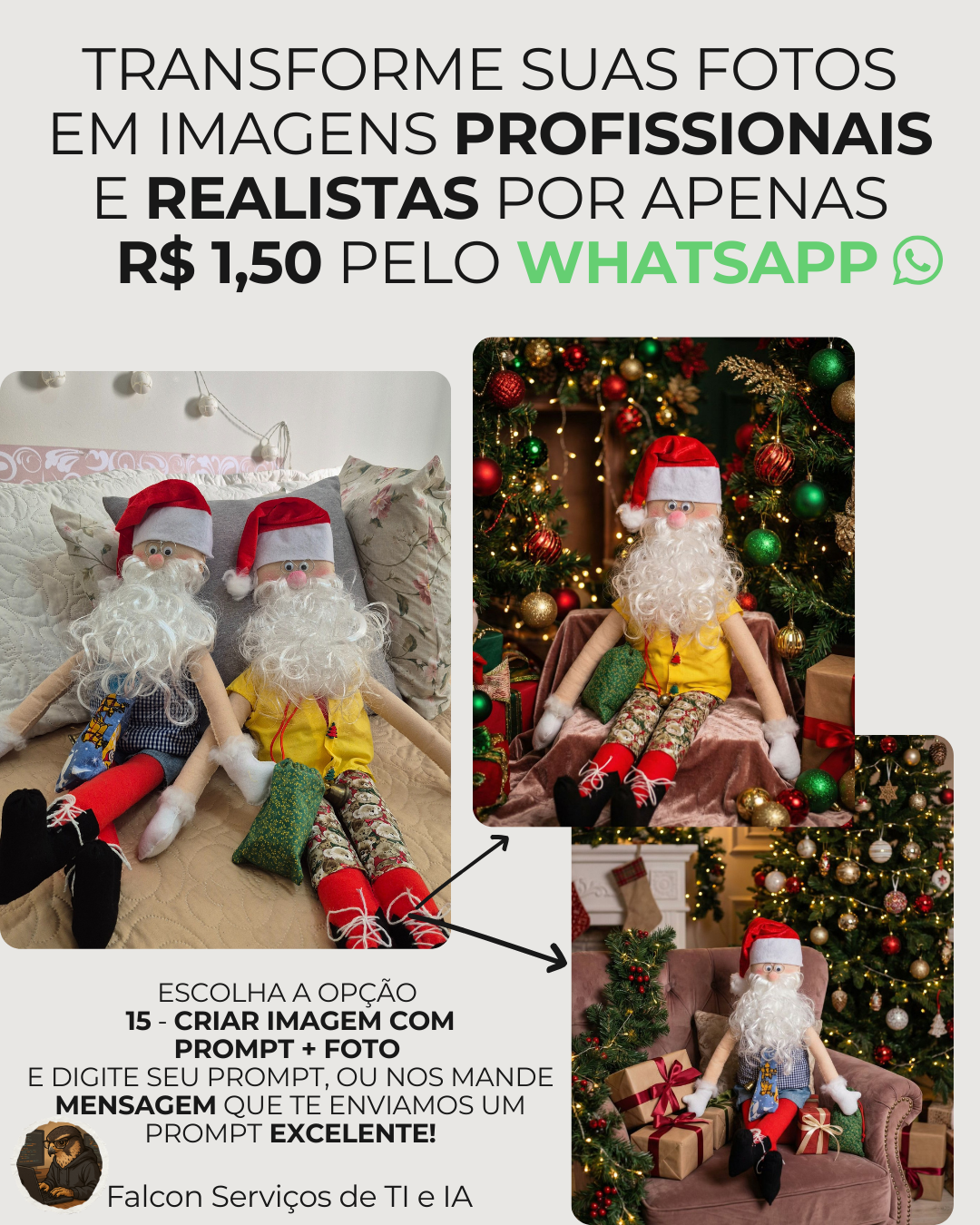 Edição de Imagens com IA pelo WhatsApp - Screenshot 2 showing product features and functionality