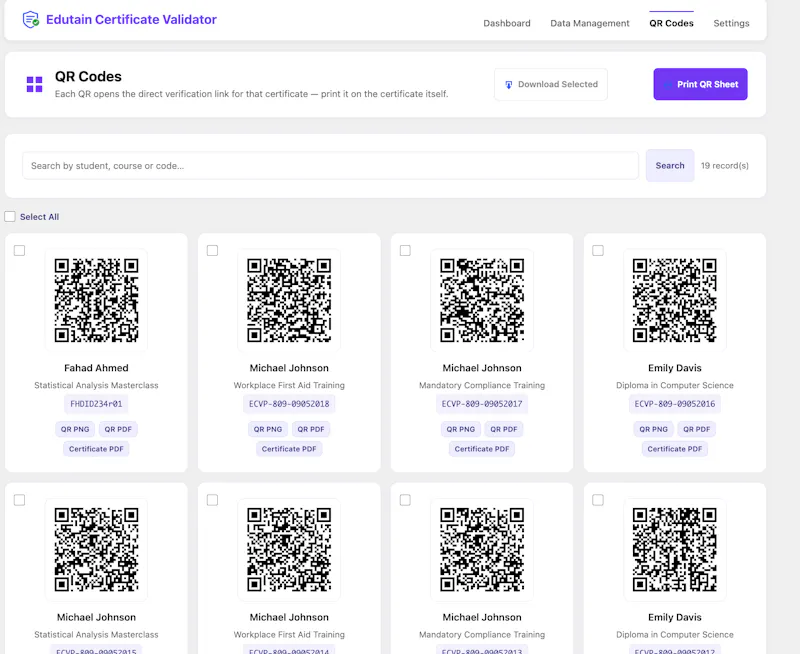 Edutain Certificate Validator screenshot 7