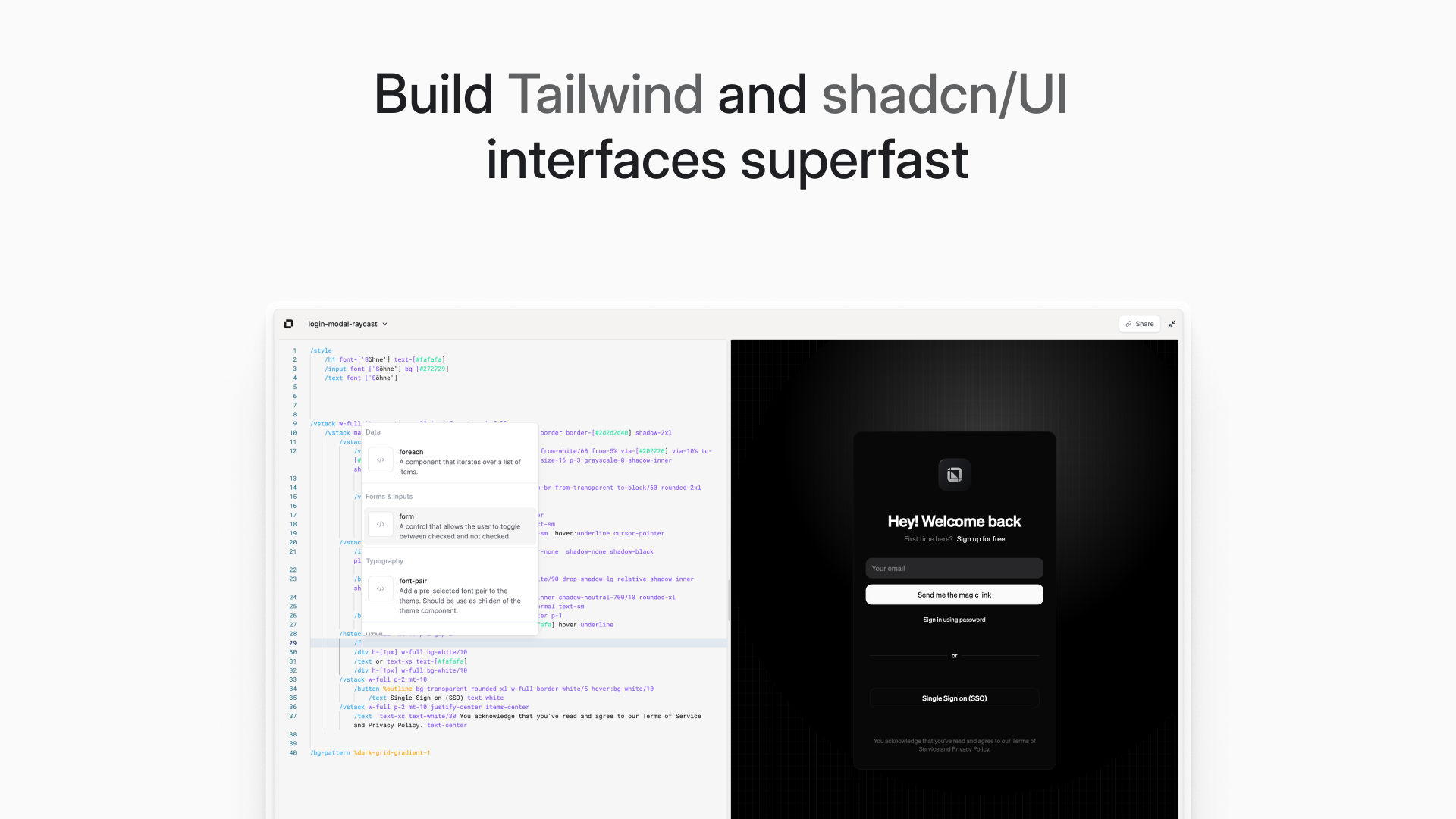 Layouts.dev - Записная книжка для строительных интерфейсов с Tailwind и Shadcn/UI медиа 3