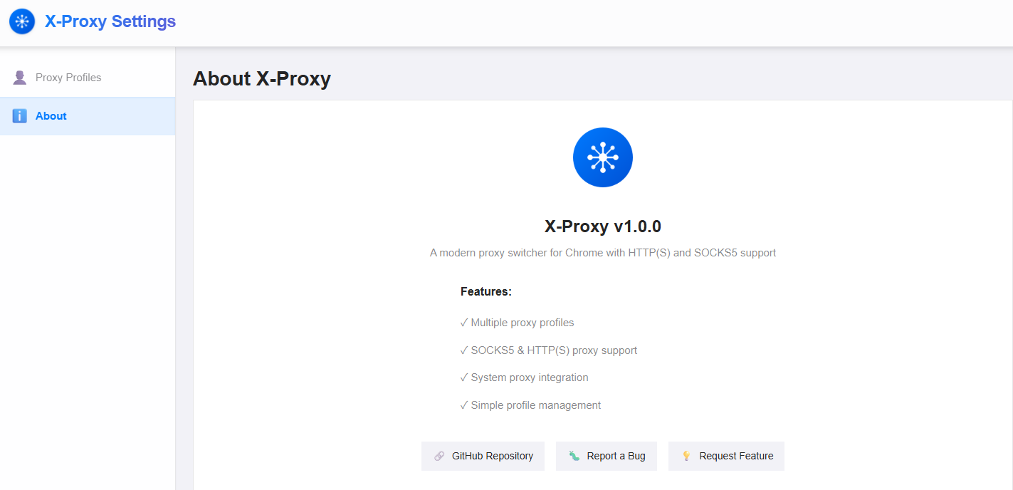 X-Proxy : 최신 프록시 스위처 - 프록시 - Chrome 용 간단하고 신뢰할 수있는 프록시 스위처 미디어 1
