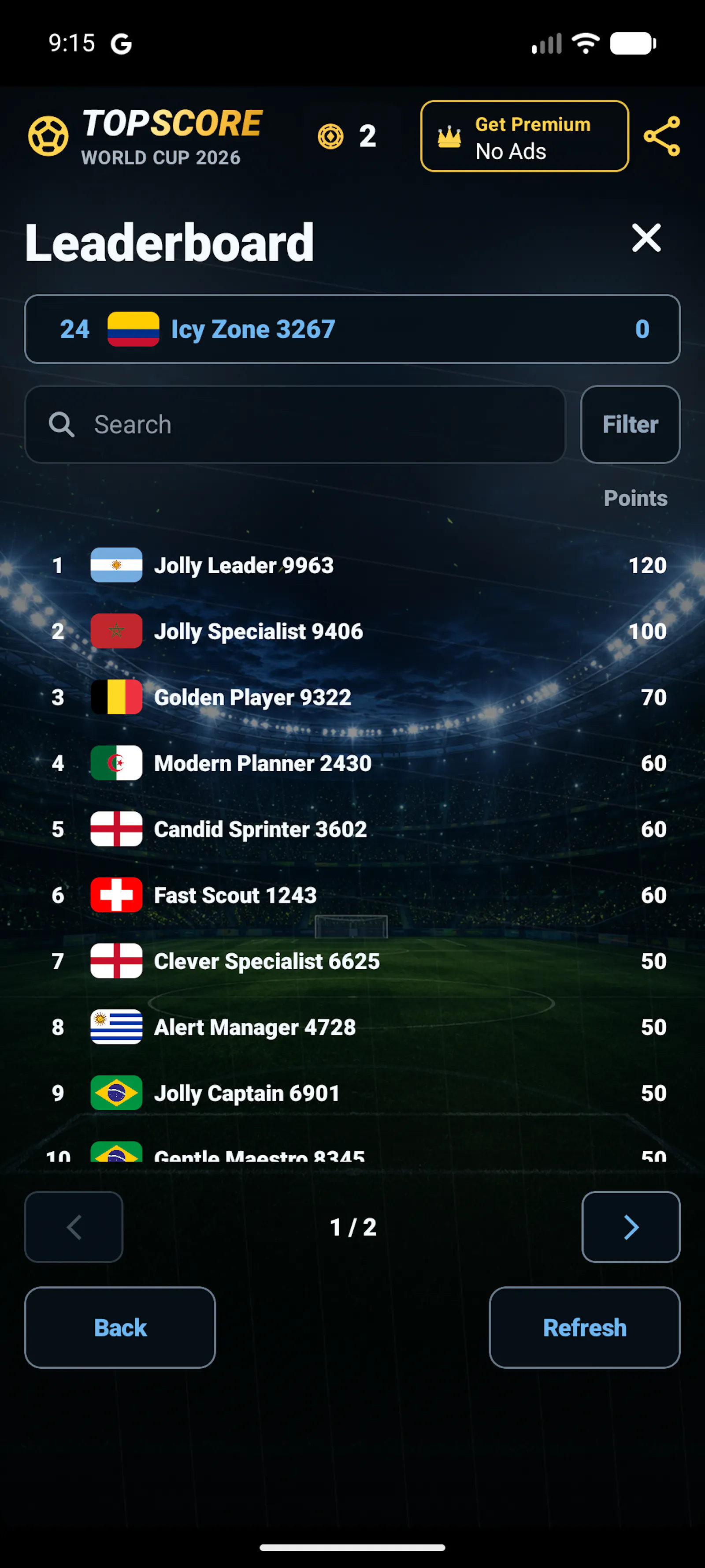 TopScore - World Cup 2026 Android app screenshot 2