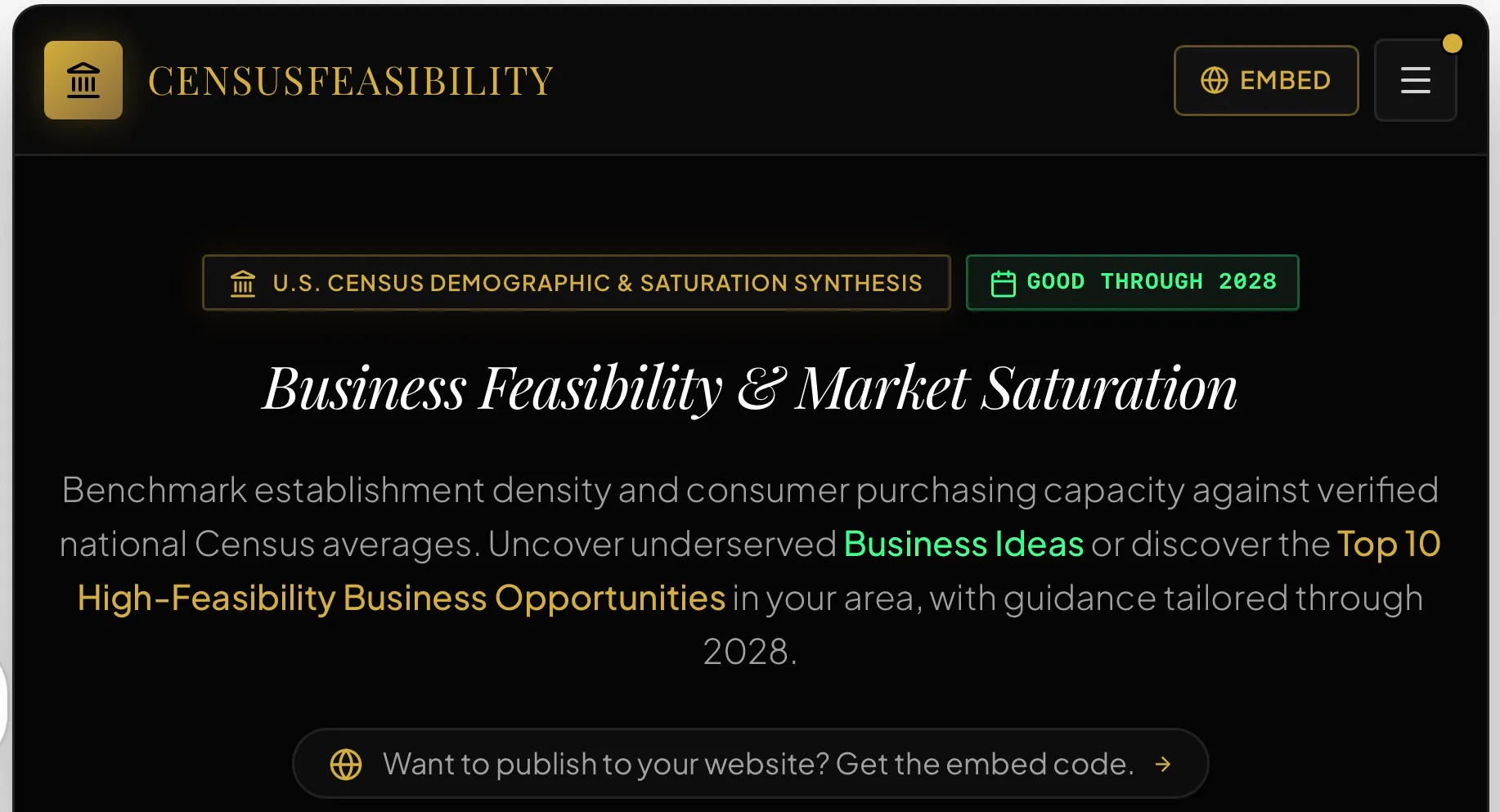 Local Market Biz Feasibility Calculator gallery image