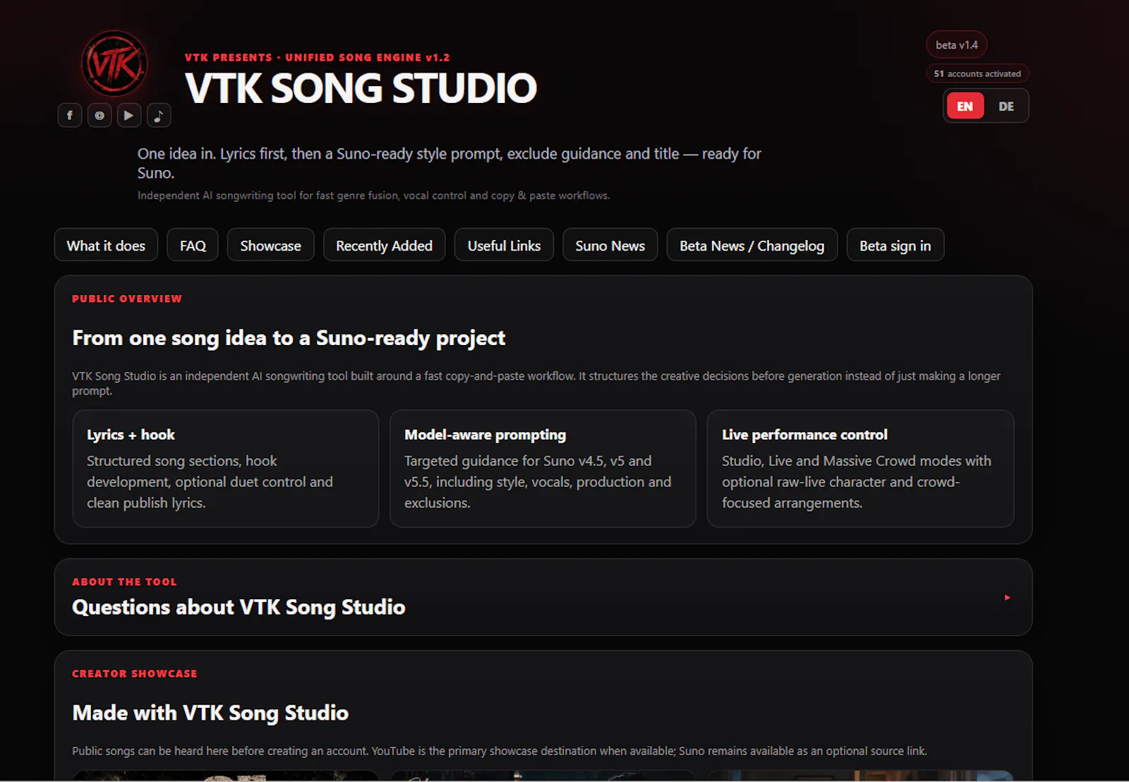 VTK Song Studio screenshot 2