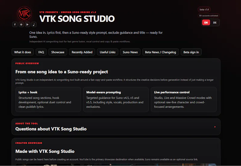 VTK Song Studio screenshot 2