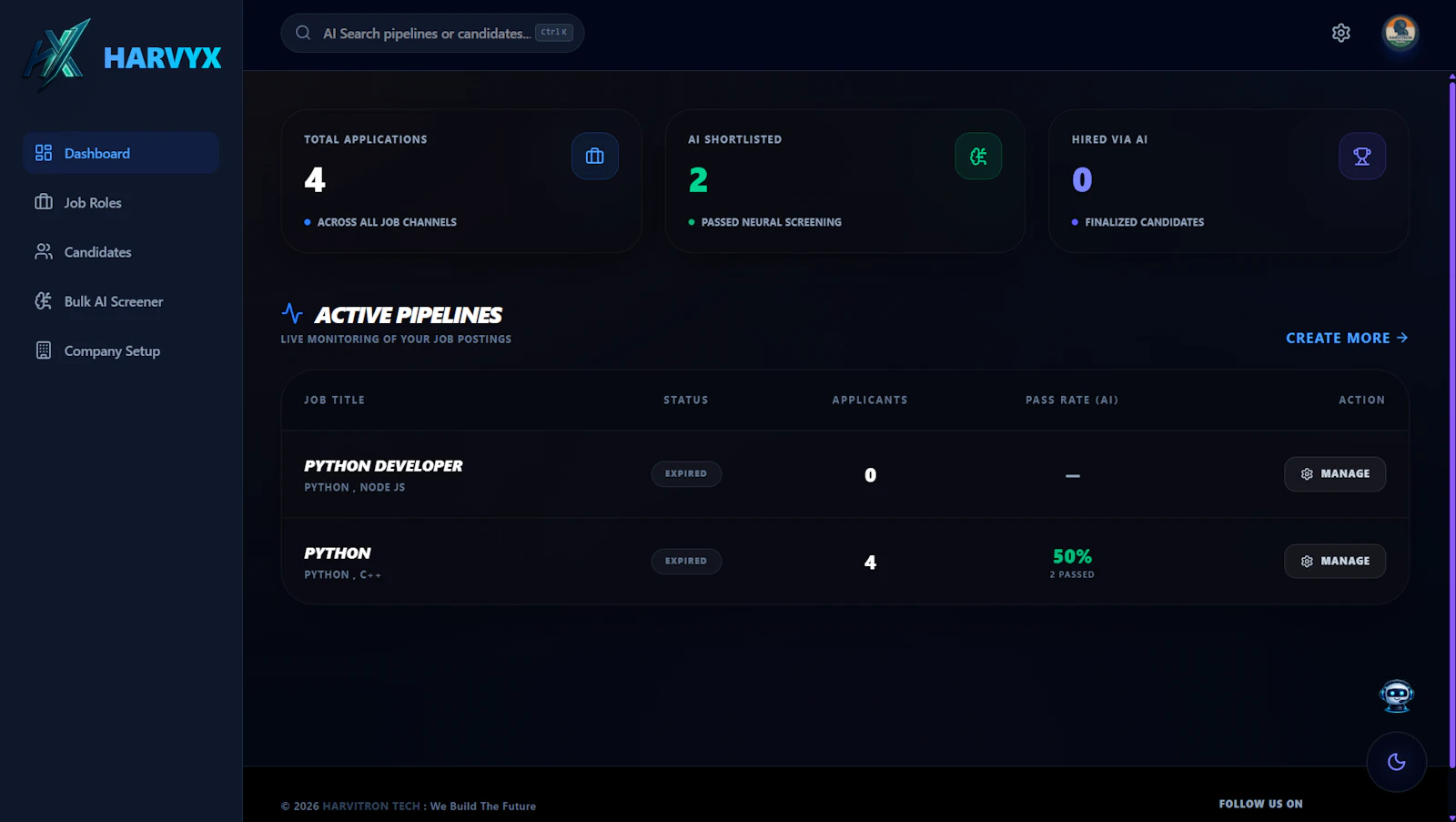 HARVYX screenshot 1