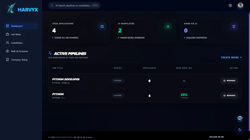 HARVYX screenshot 1