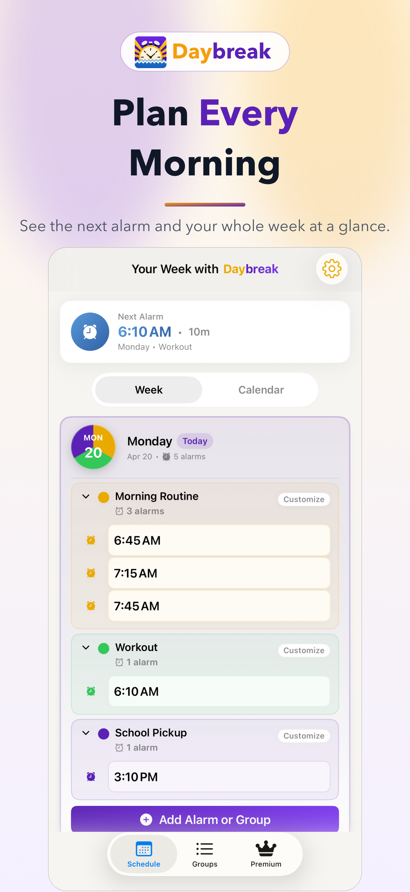 Daybreak: Smart Alarms gallery image
