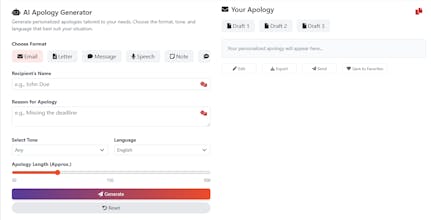 AI Apology Generator gallery image