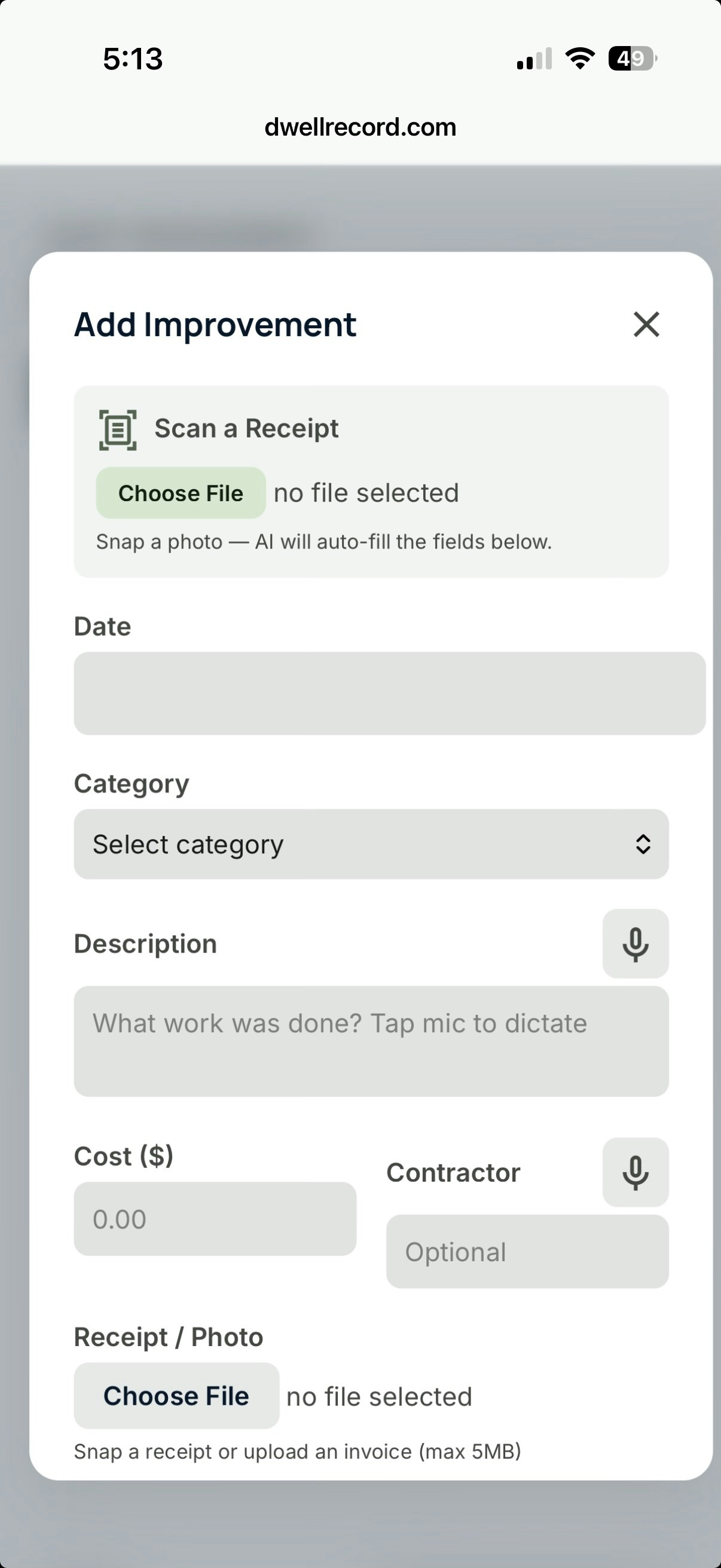 DwellRecord gallery image
