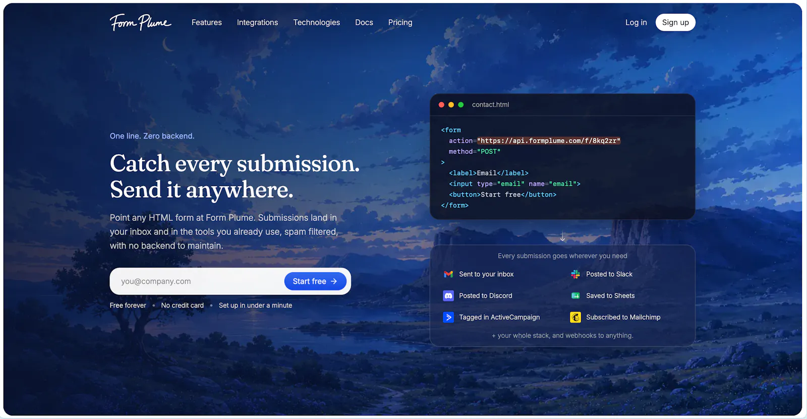 Form Plume screenshot 2