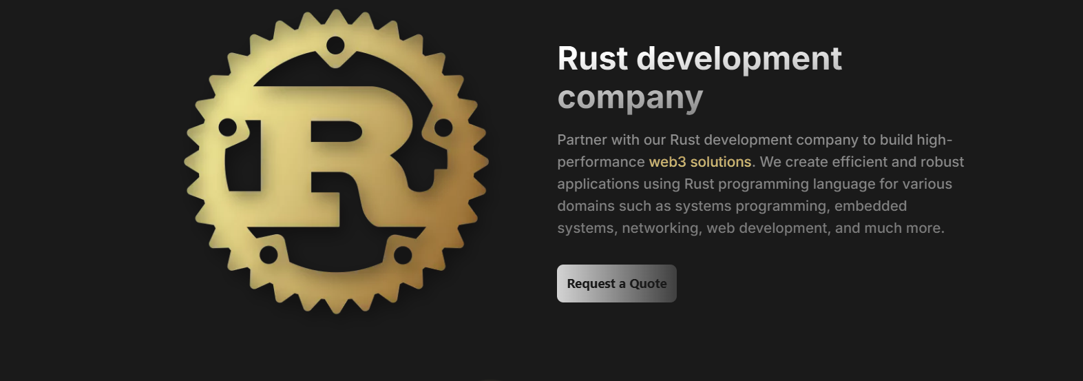 Rust Development Company - Main product screenshot demonstrating key features and user interface