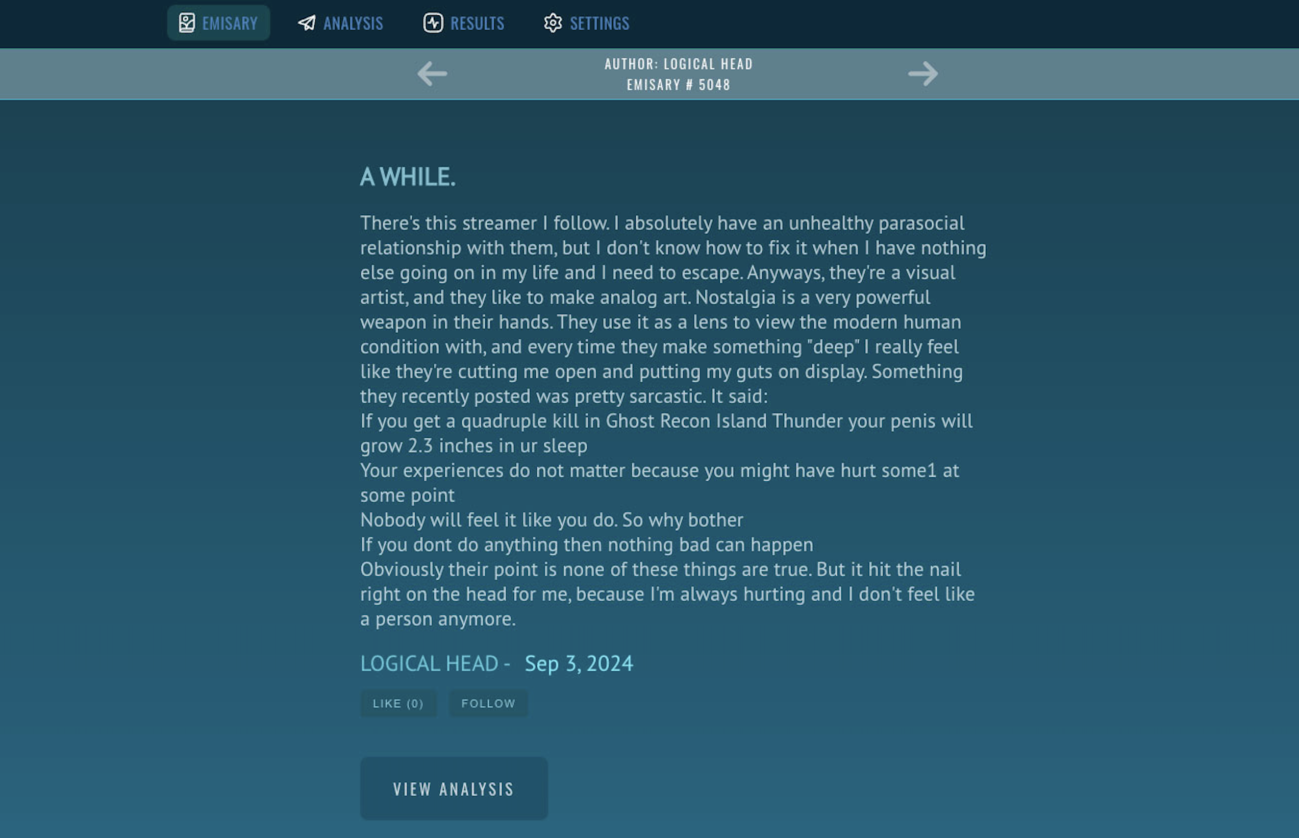 Emisary - Screenshot 4 showing product features and functionality