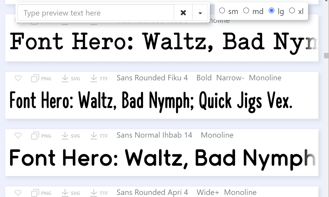 Font Hero gallery image