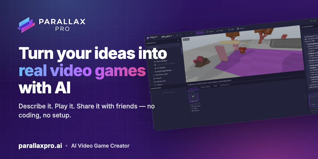 ParallaxPro:將提示詞轉化為真實影片遊戲的 AI 工具