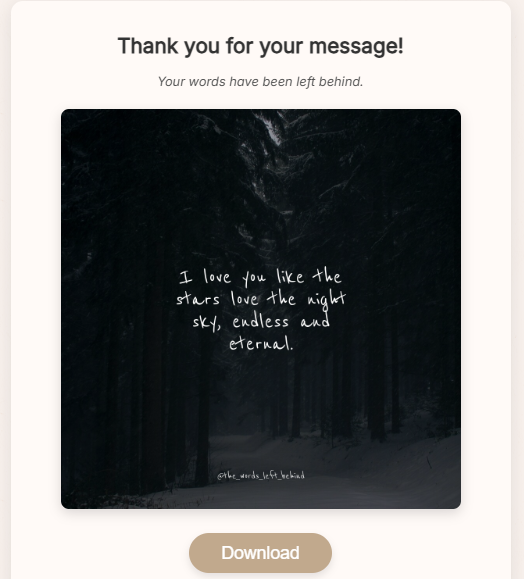 The Words Left Behind gallery image