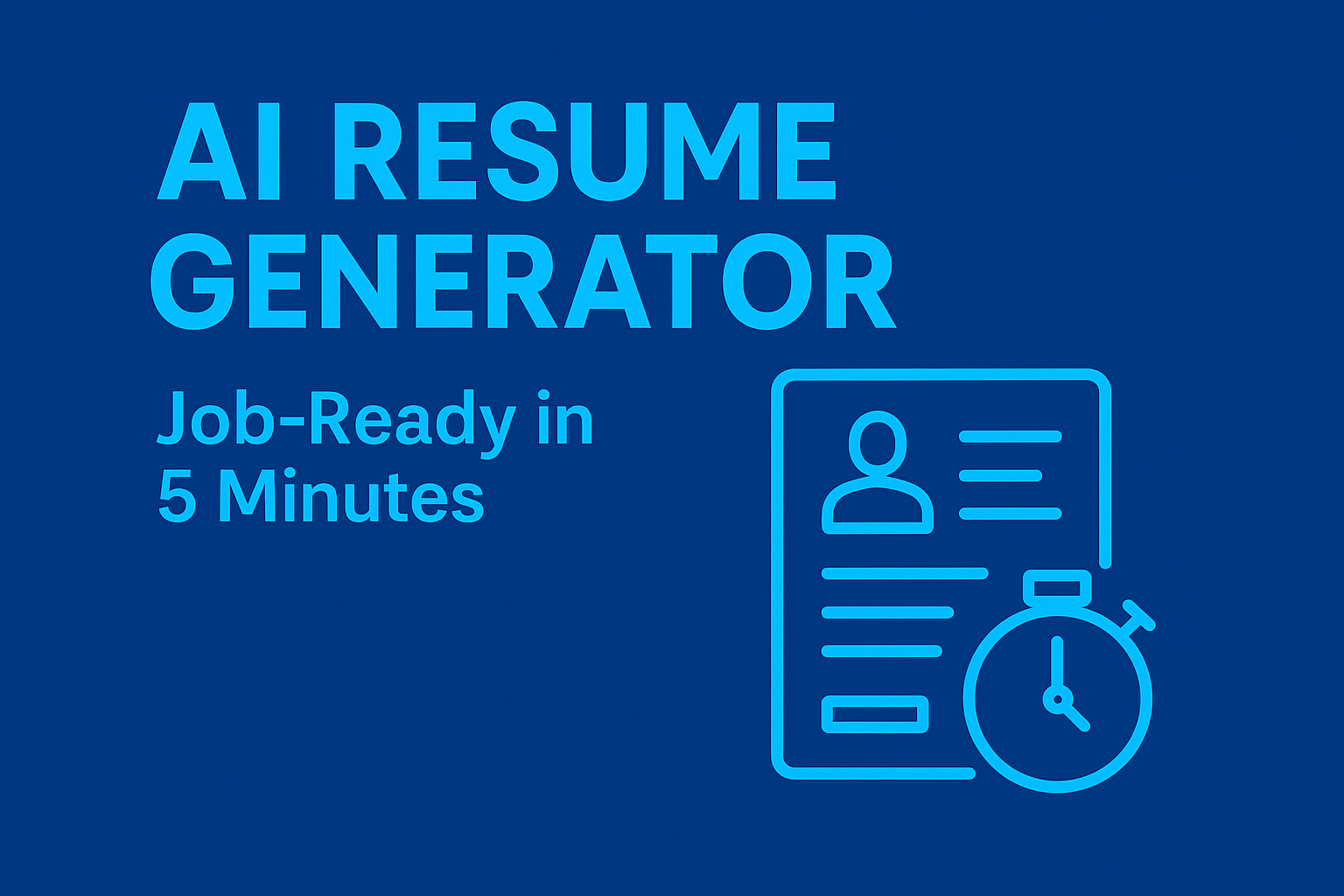 AI Resume Generator Job-Ready in 5 logo