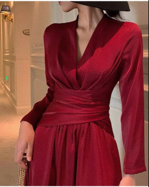 Classic belted dress gallery image