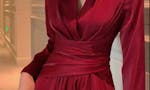 Classic belted dress image