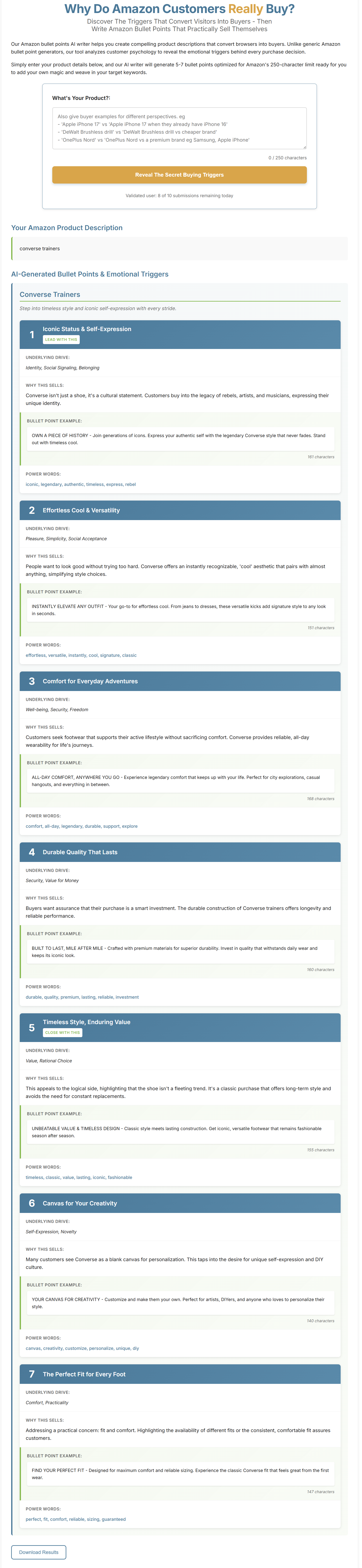 WhyBuyIt - Main screenshot showing features and interface