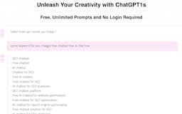 ChatGPT Free and Unlimited Prompts media 2