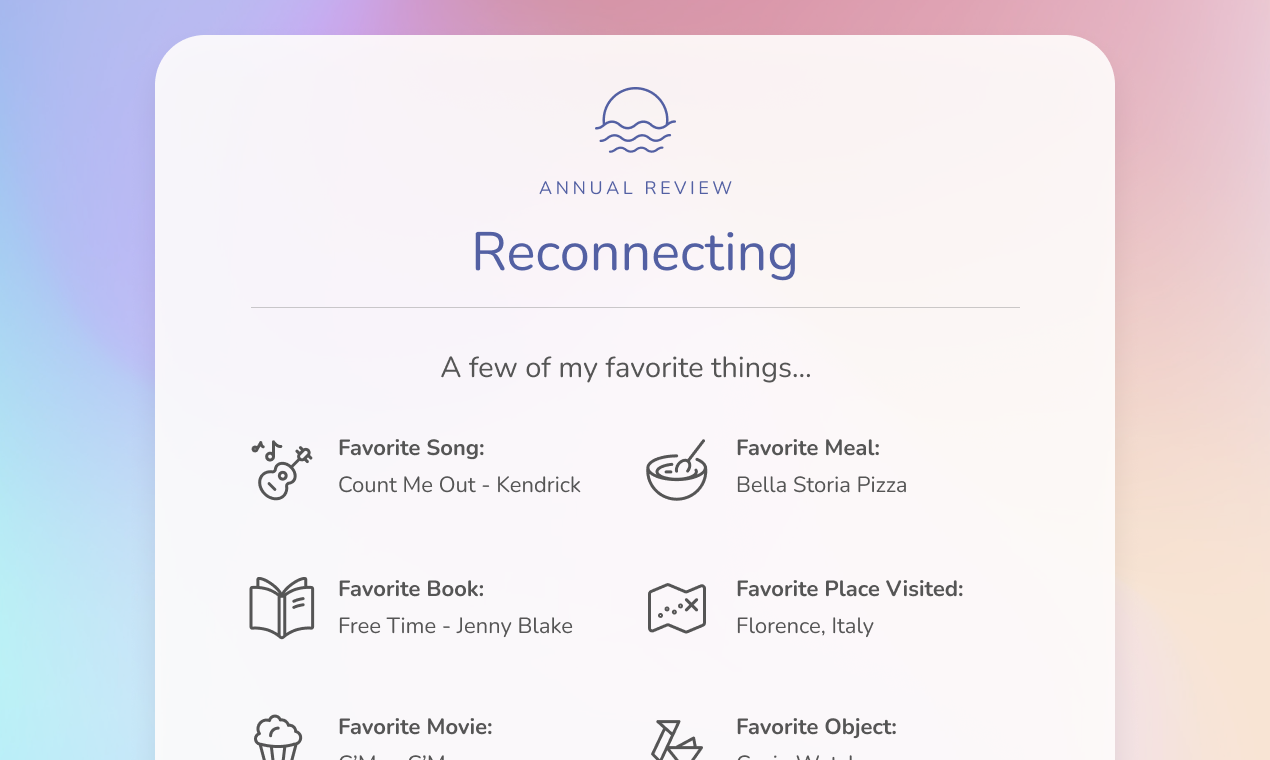 Reflection.App tarafından Rehberli Yıllık İnceleme medya 1