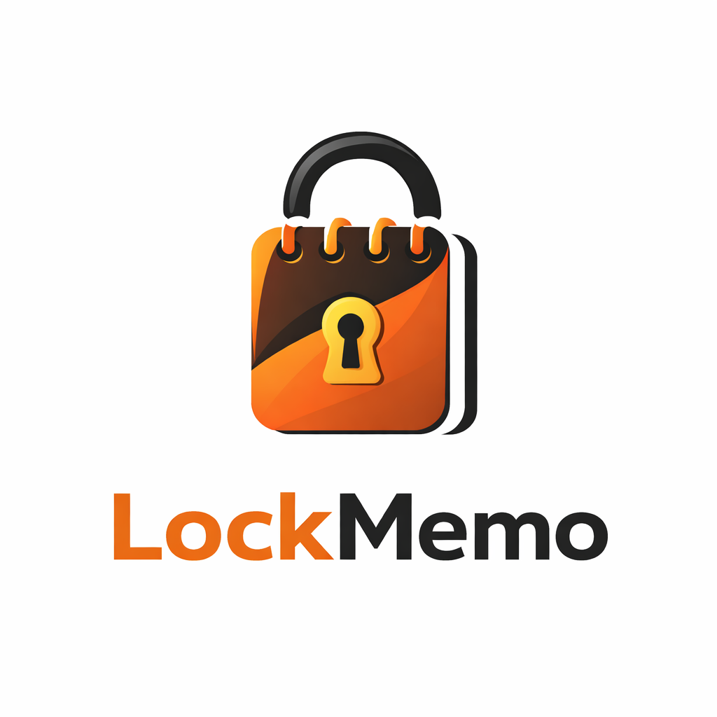 LockMemo - Product Hunt launch logo and brand identity
