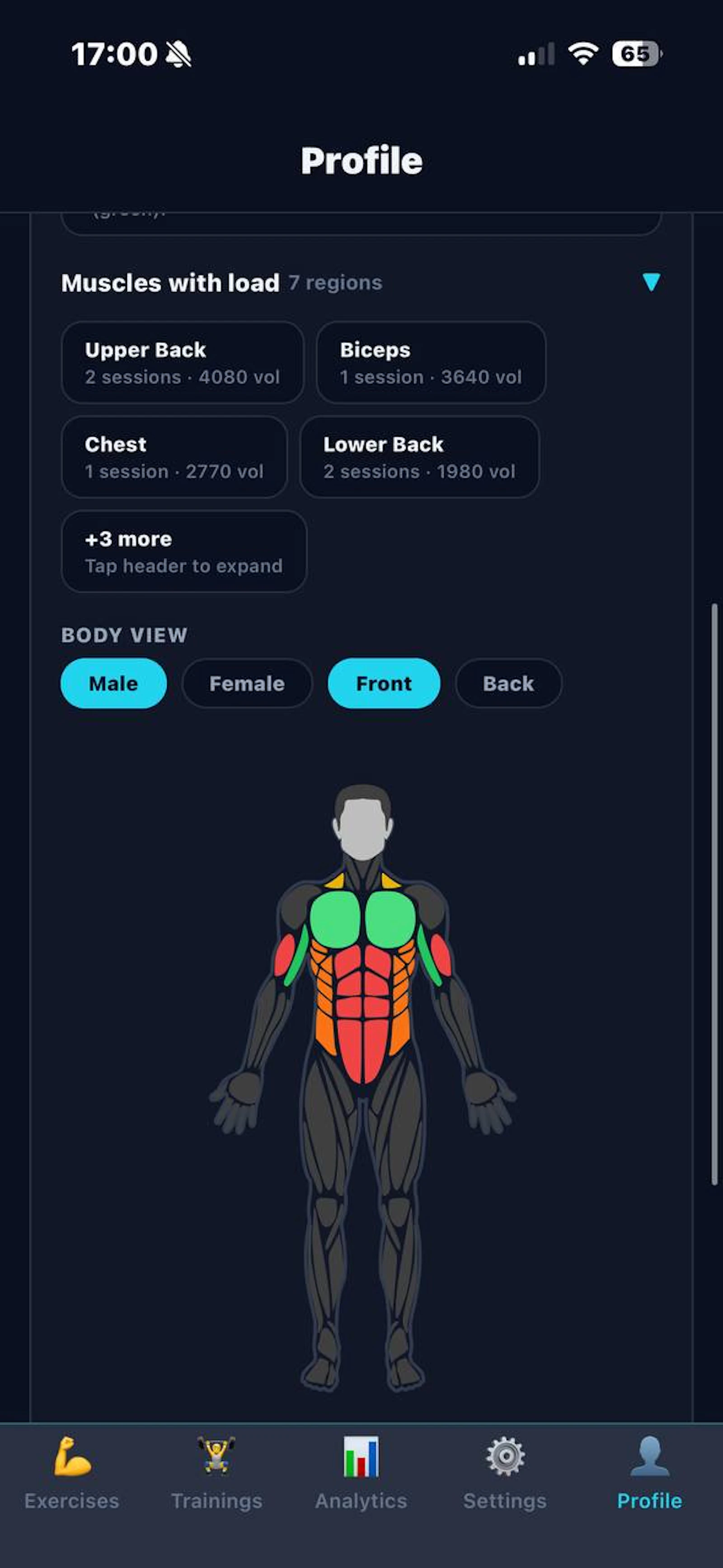FitTracker Strength Analytics screenshot 1