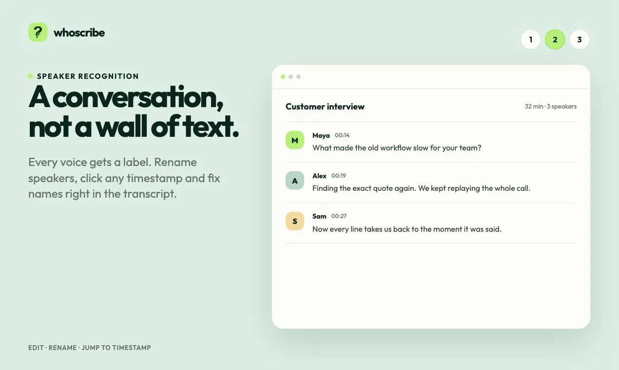 WhoScribe gallery image