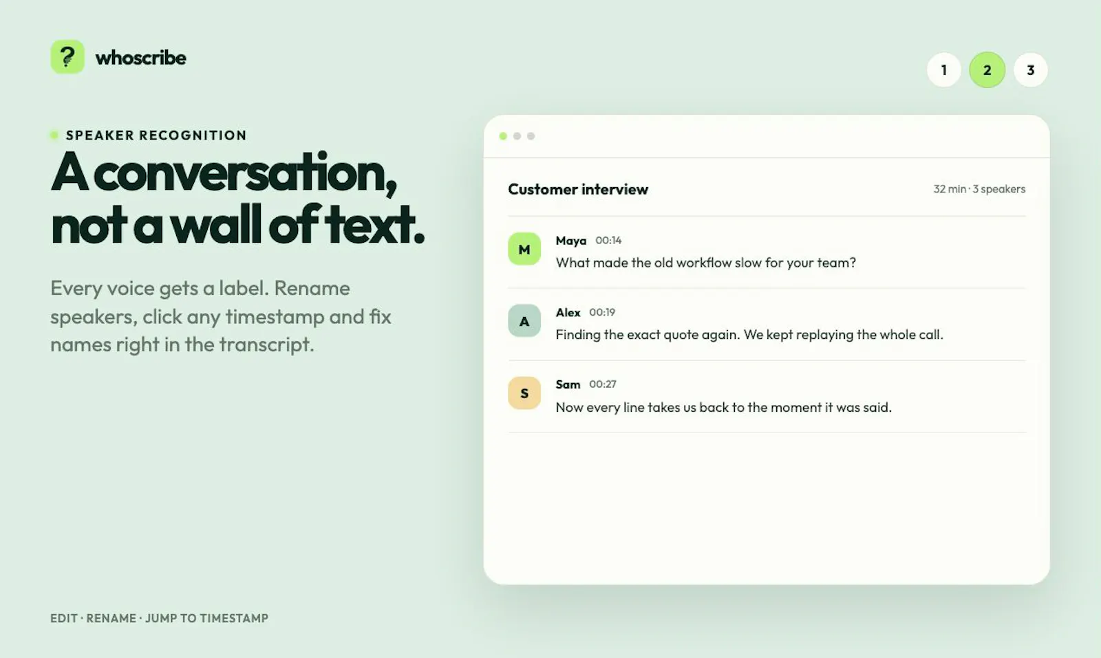 WhoScribe screenshot 3