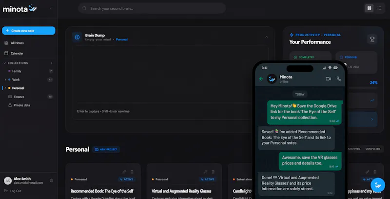 Minota screenshot 2