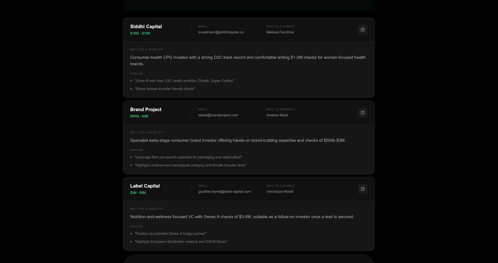 CPGInvestorList.com screenshot 3