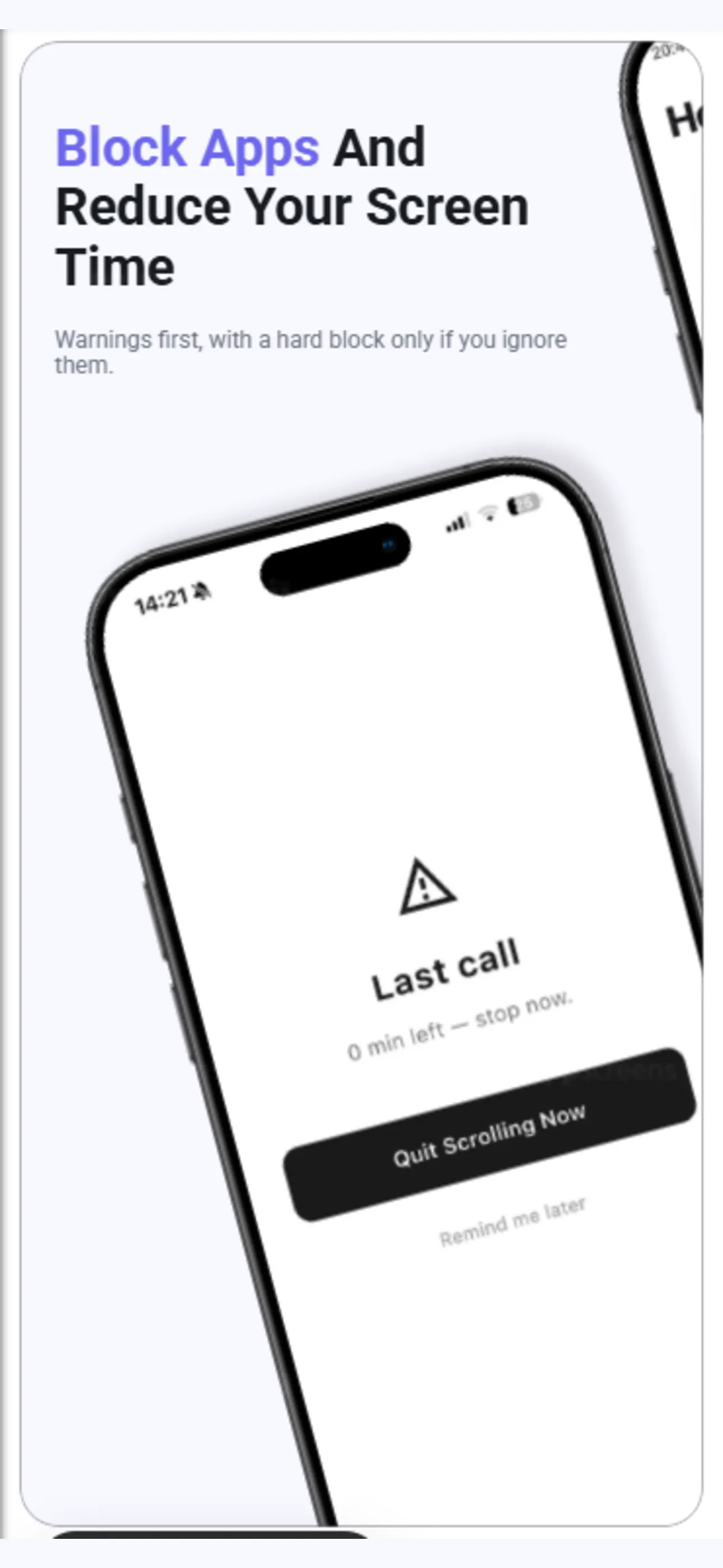 Quit: Screen Time Blocker screenshot