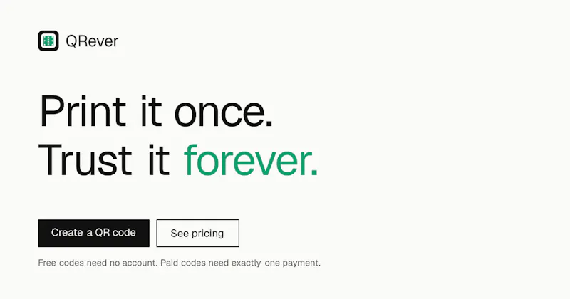 QRever: QR Codes That Never Expire screenshot 3