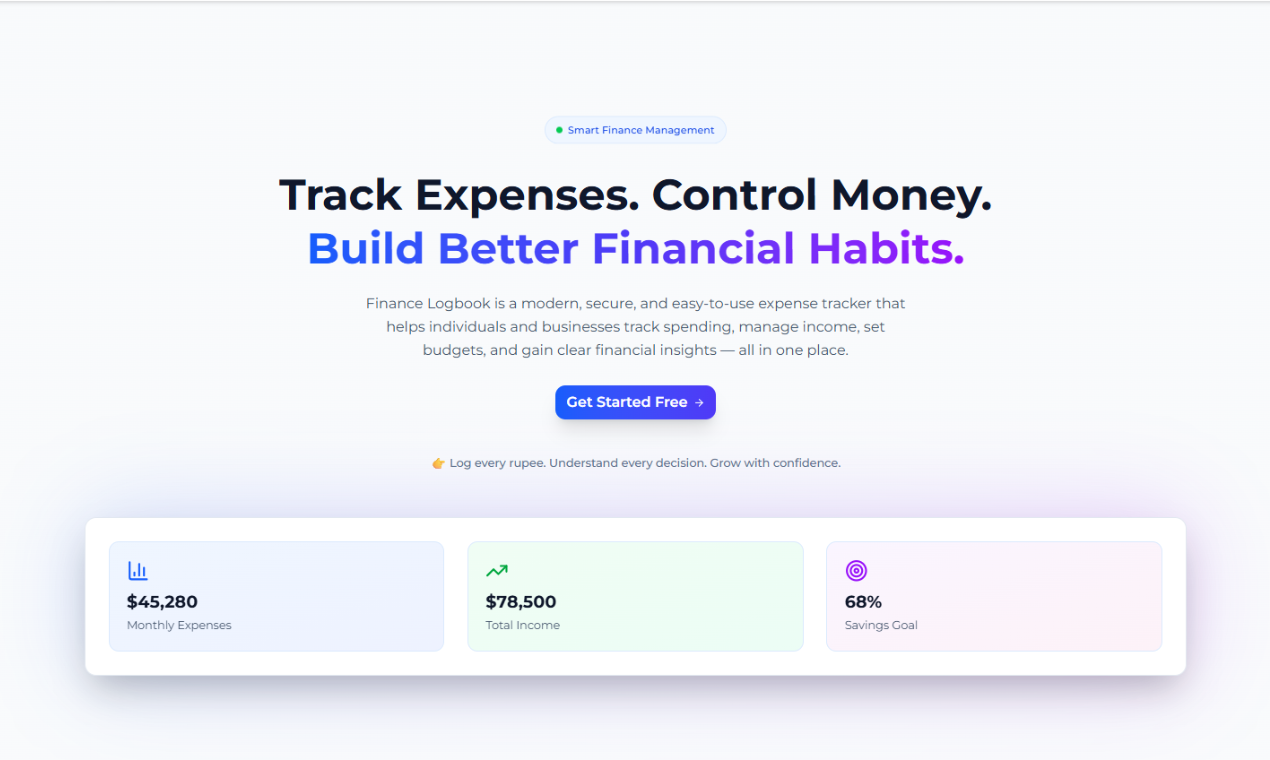Finance Logbook gallery image