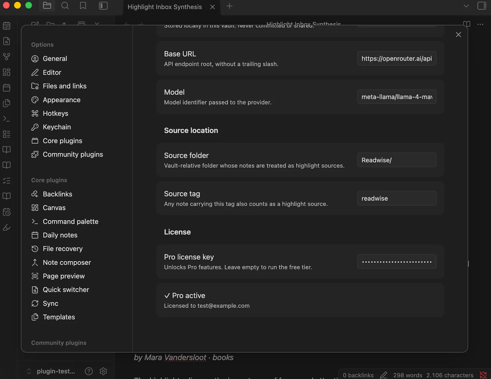 Highlight Inbox Synthesizer screenshot 2