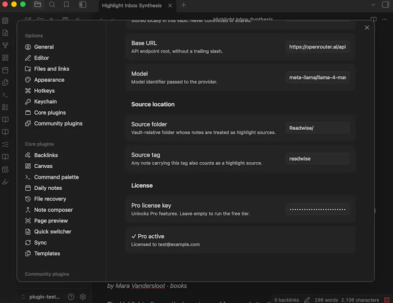 Highlight Inbox Synthesizer screenshot 2