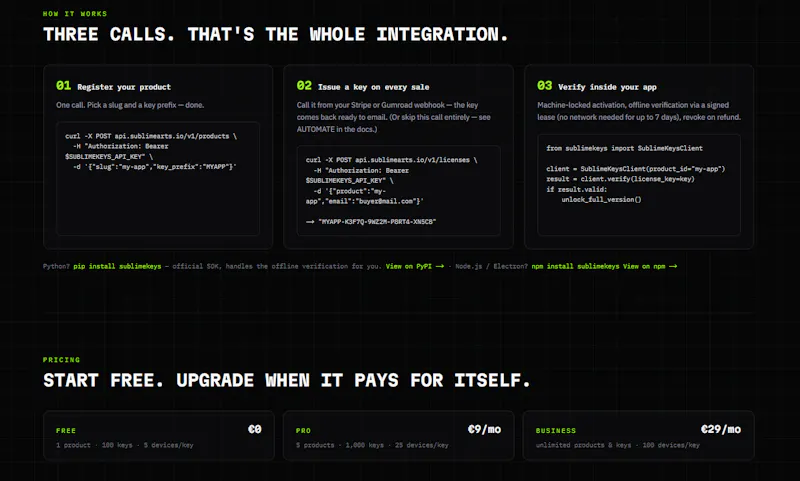 SublimeKeys screenshot 3