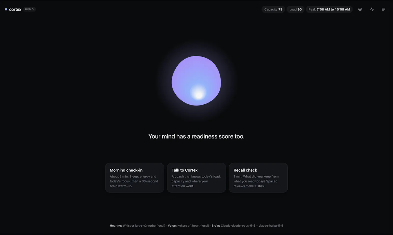 Cortex · Readiness for your mind screenshot 5