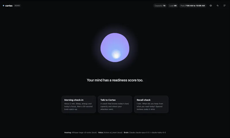 Cortex · Readiness for your mind screenshot 5