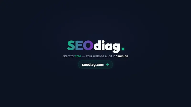 SEOdiag screenshot 1 (video preview)