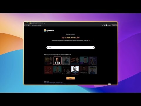 Synthesis Youtube gallery image