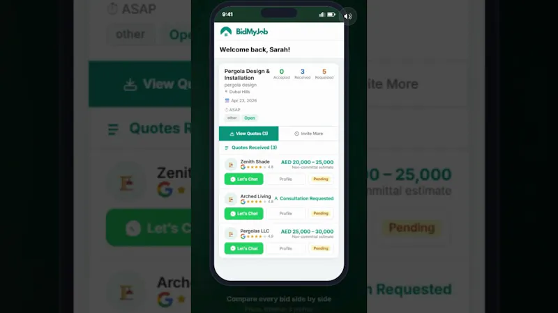 BidMyJob screenshot 1 (video preview)