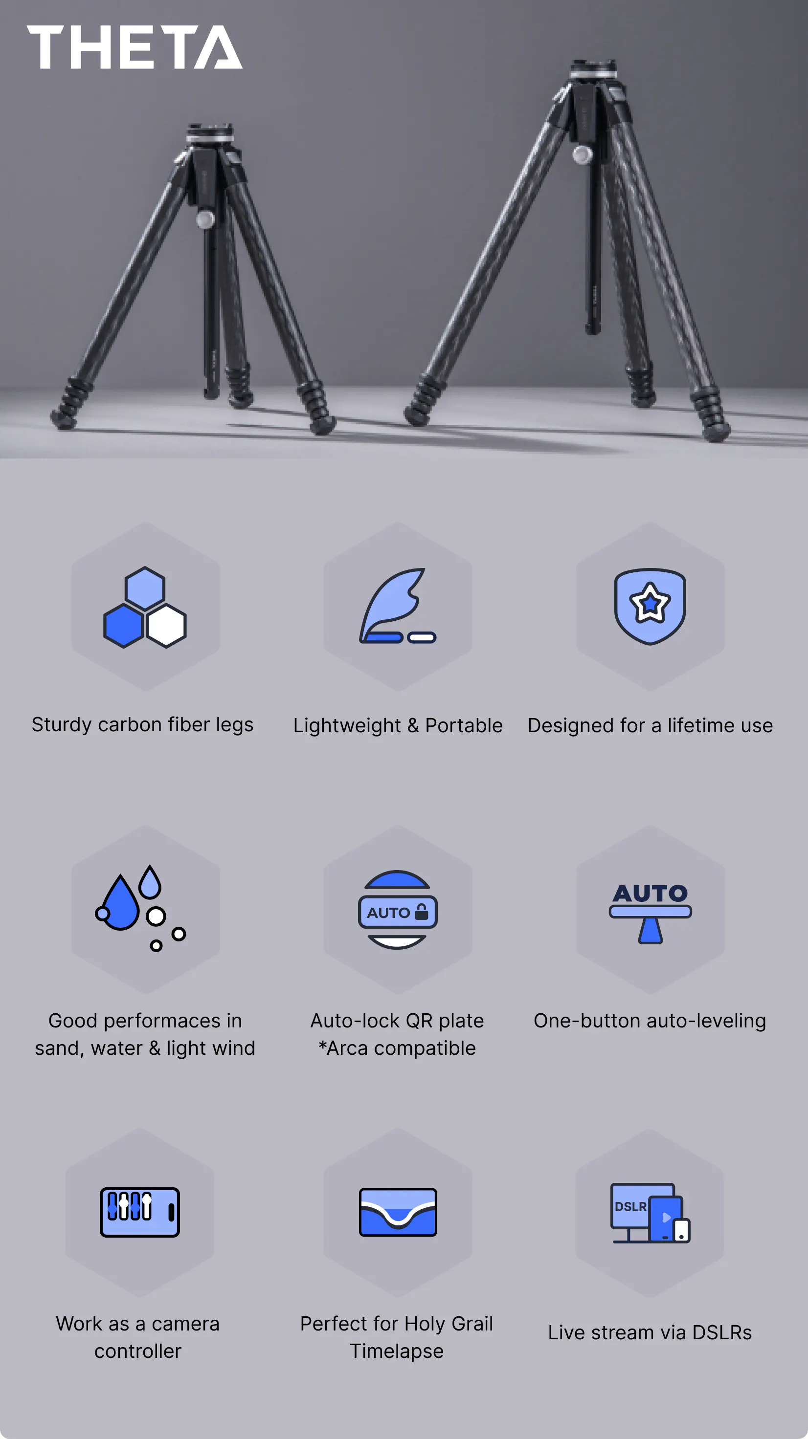 Benro Theta: Smart Modular Travel Tripod gallery image