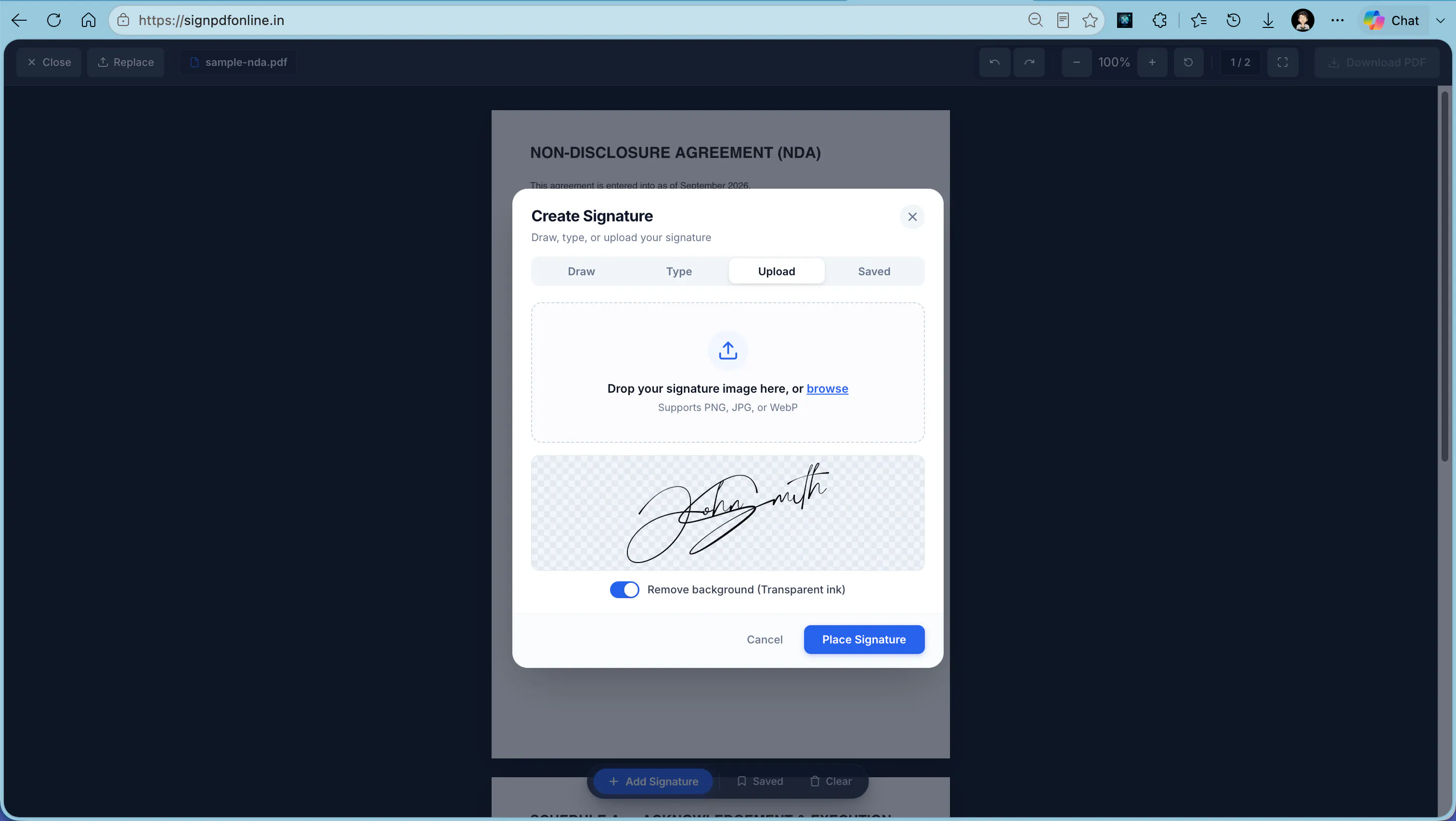 Sign PDF Online gallery image