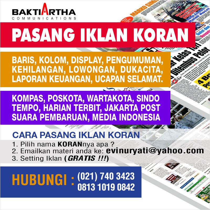 pasang iklan koran
