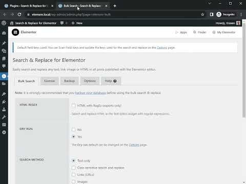 Search and Replace for Elementor gallery image