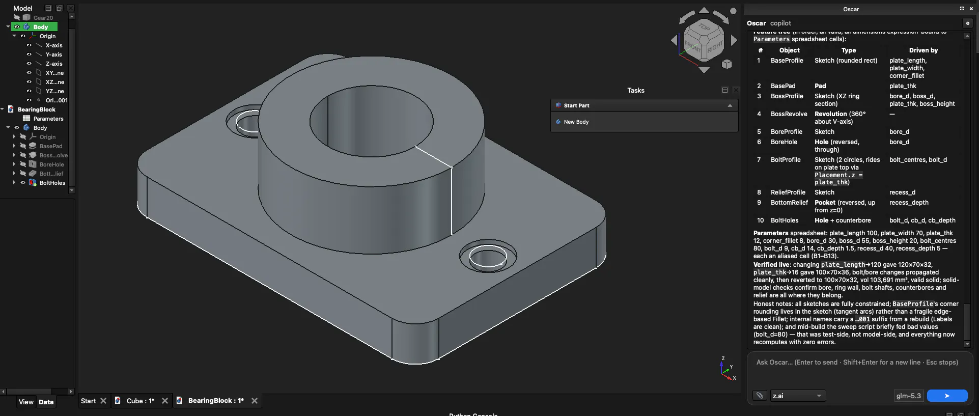 Free AI Copilot for FreeCAD gallery image