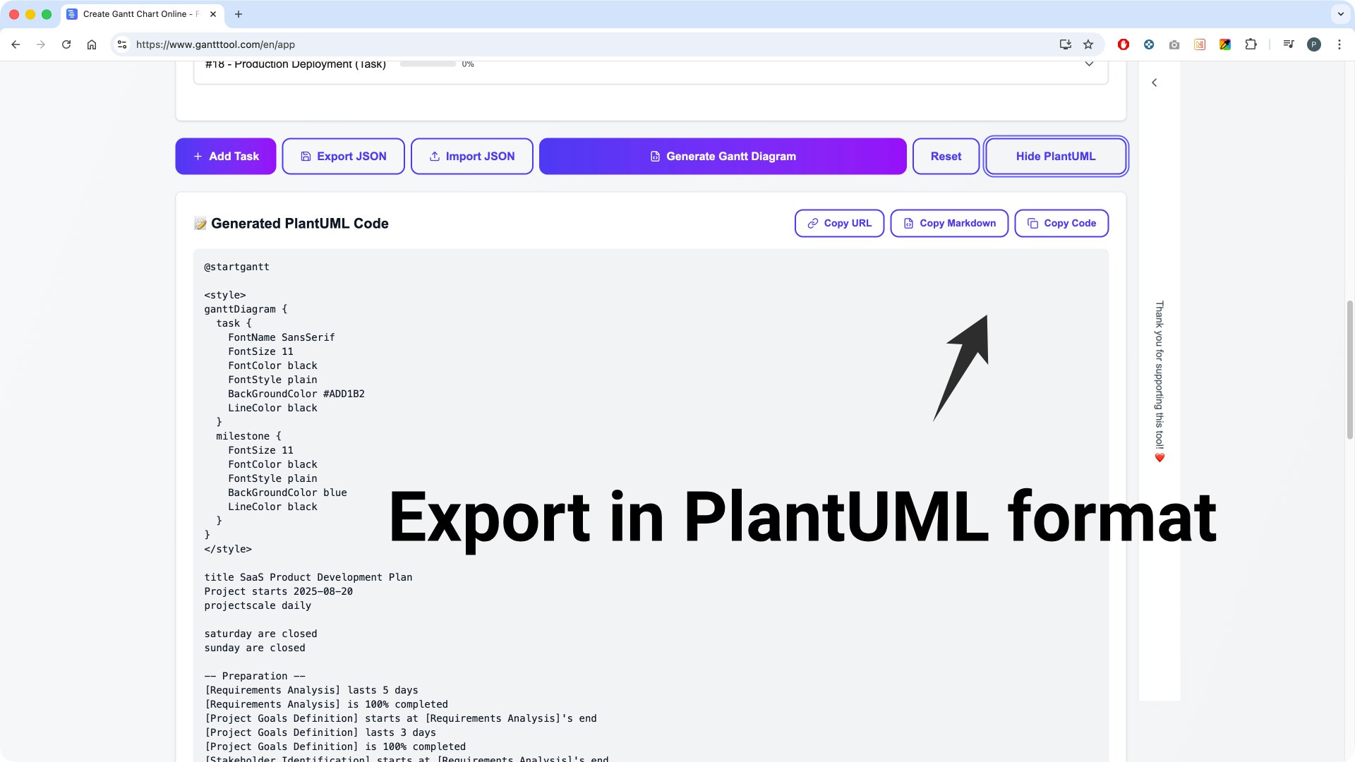 GanttTool gallery image