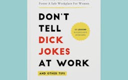 "Don't Tell Dick Jokes at Work" Book media 1