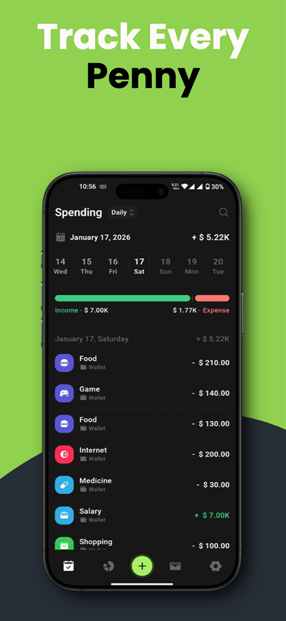 Penny - Budget Tracker - Screenshot 3 showing product features and functionality
